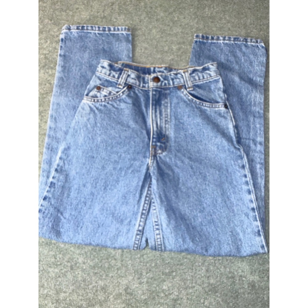 Levi's 550 Relaxed Fit Jeans Kids 12 Blue Vintage Orange Tab